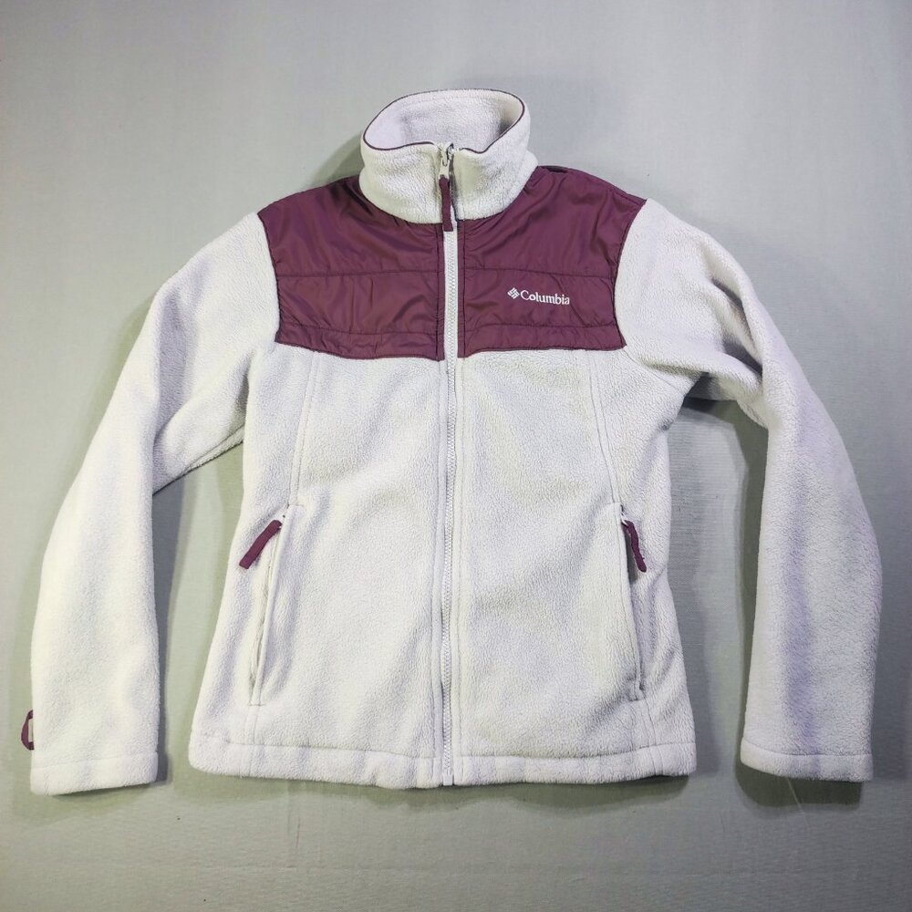 Columbia interchange jacket women's size XS light lilac and maroon